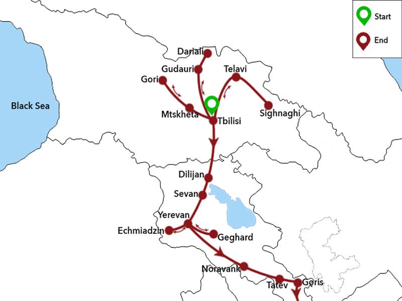 Trip map