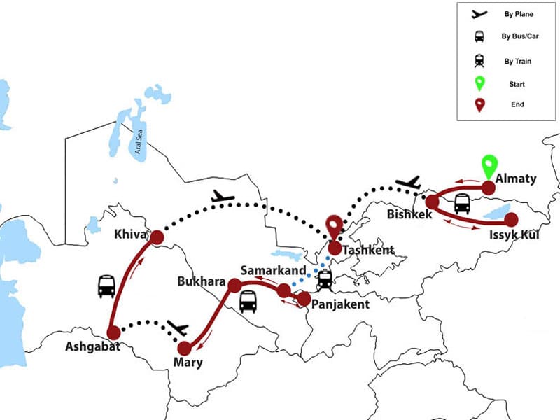 Trip map