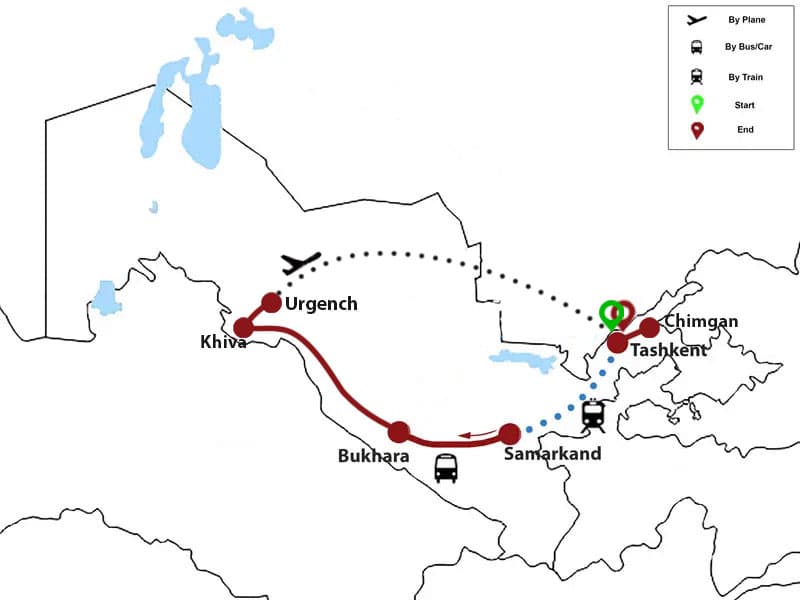Trip map