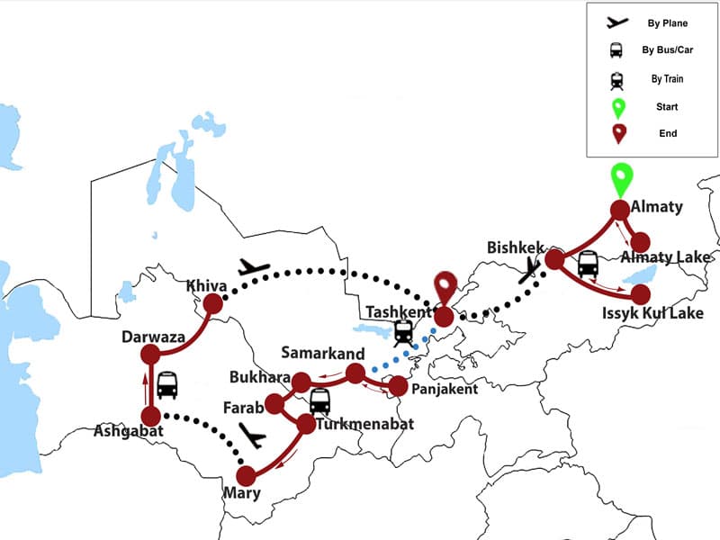 Trip map