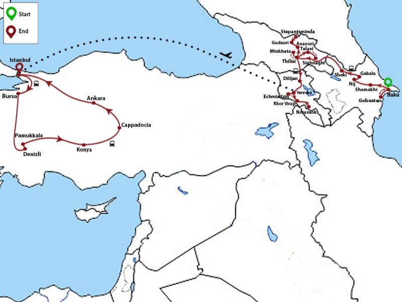 Trip map