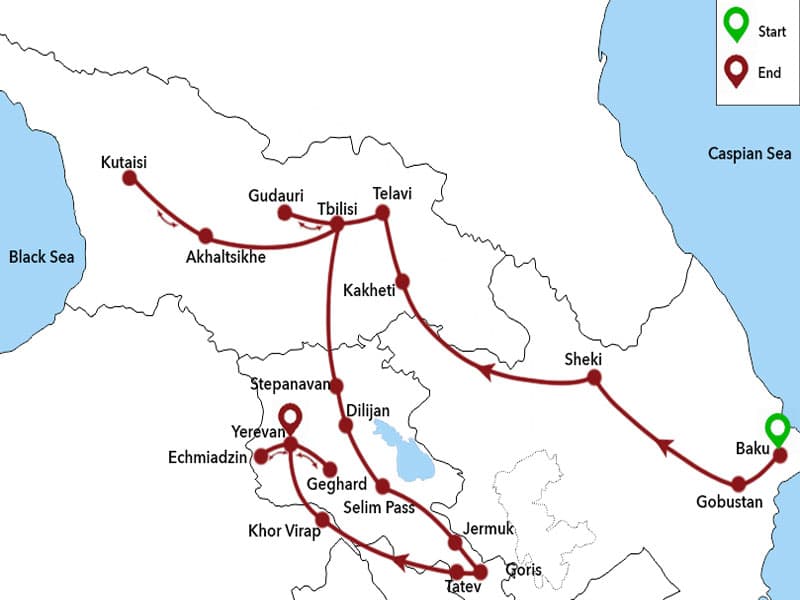 Trip map