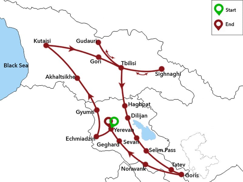 Trip map