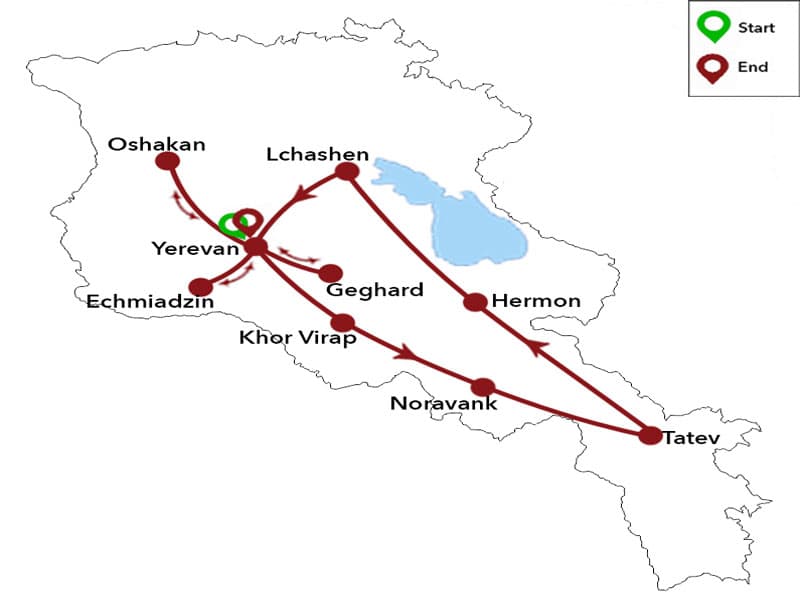 Trip map