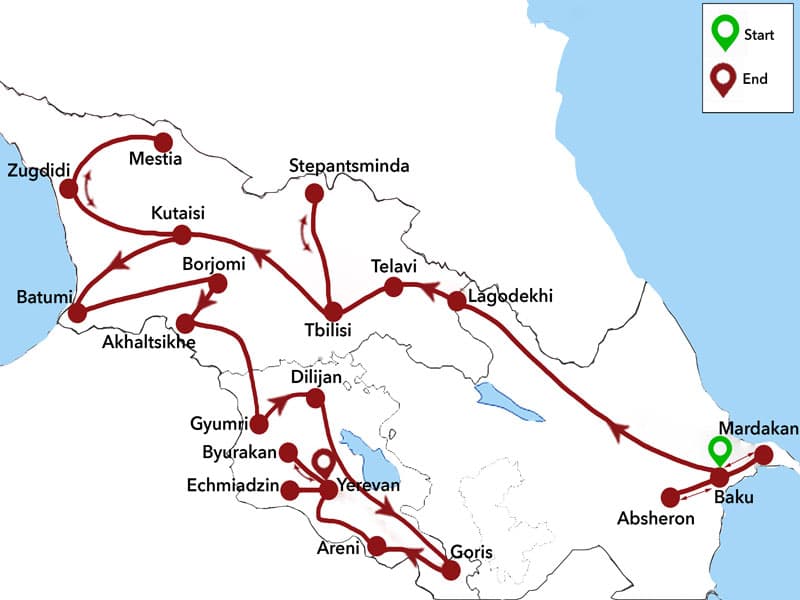 Trip map