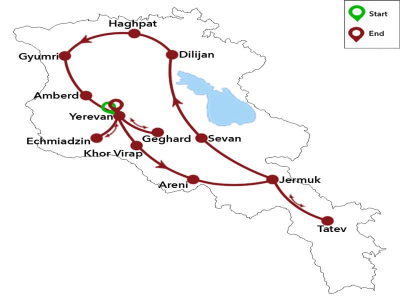 Trip map