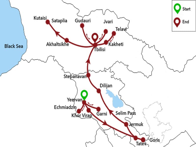 Trip map