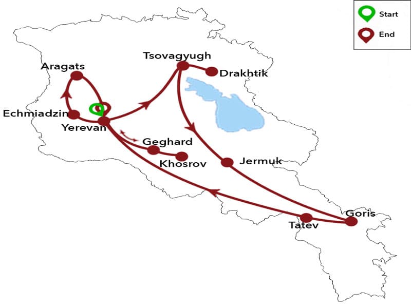 Trip map