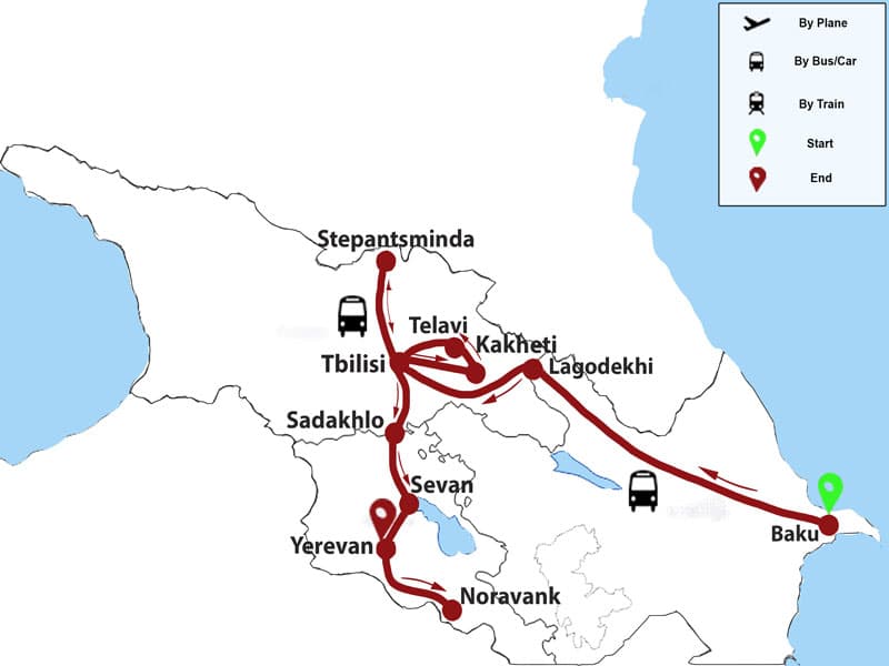Trip map