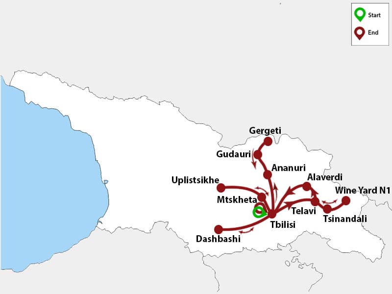 Trip map