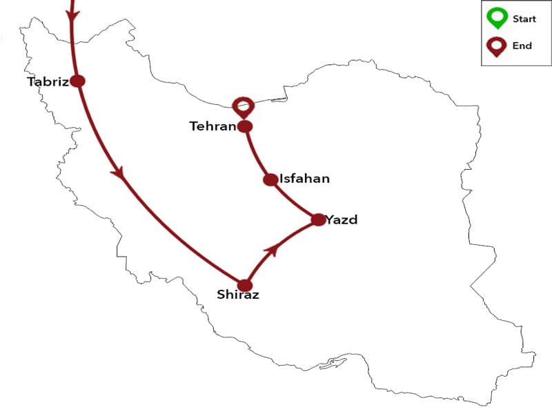 Trip map