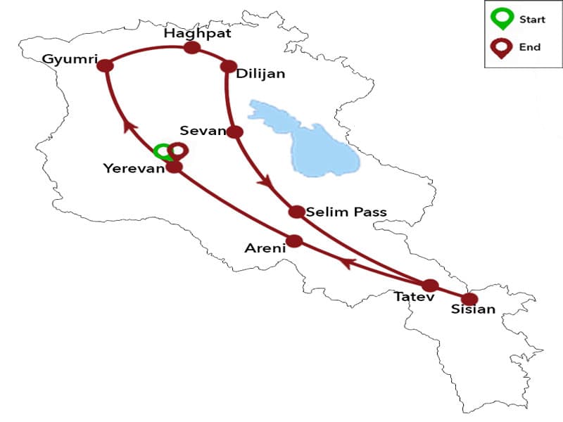 Trip map