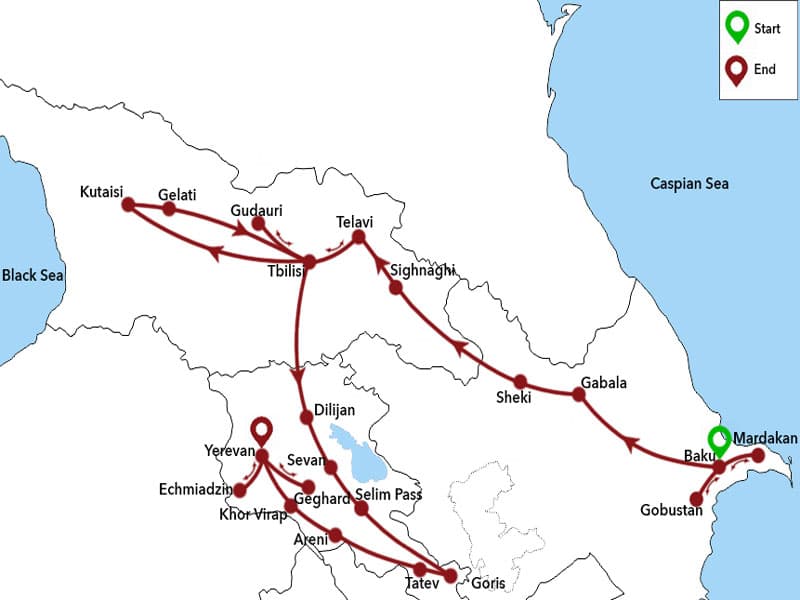 Trip map
