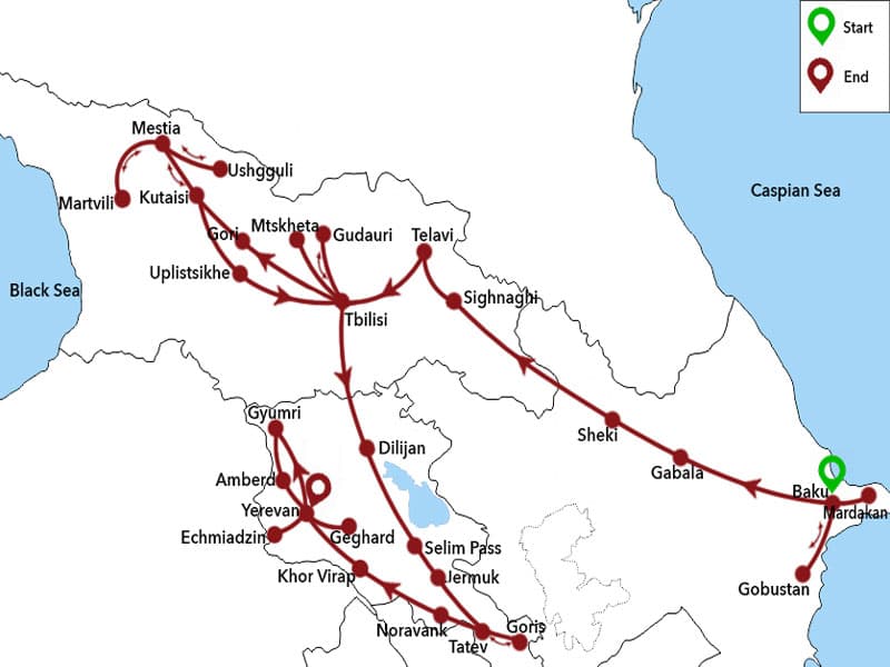 Trip map