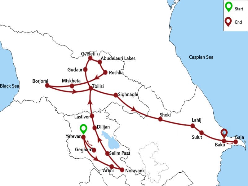 Trip map