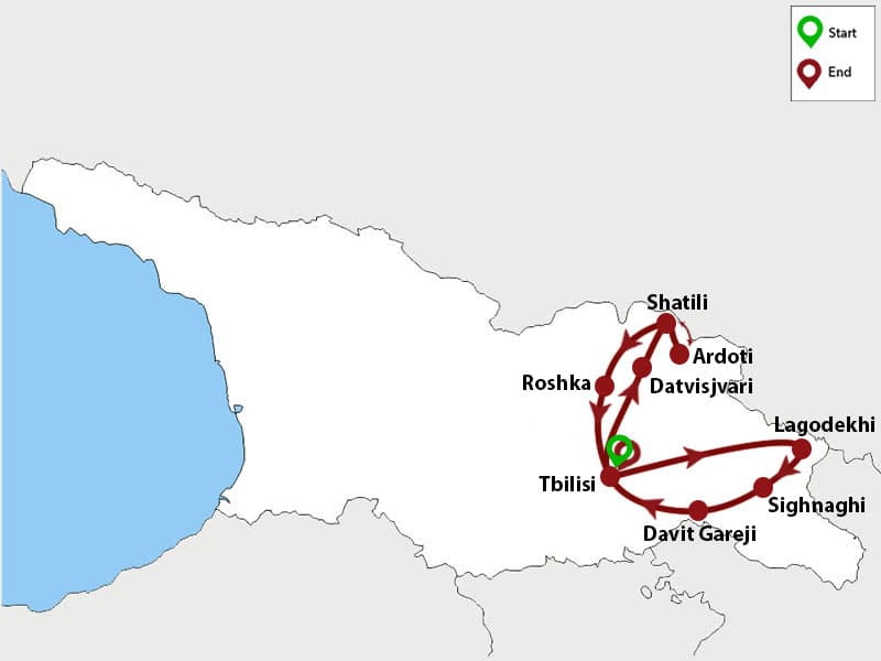 Trip map