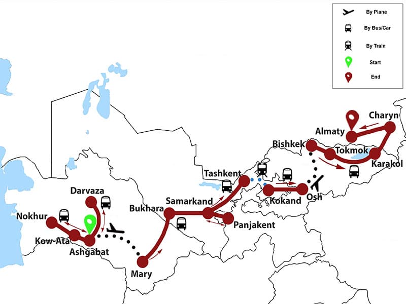 Trip map