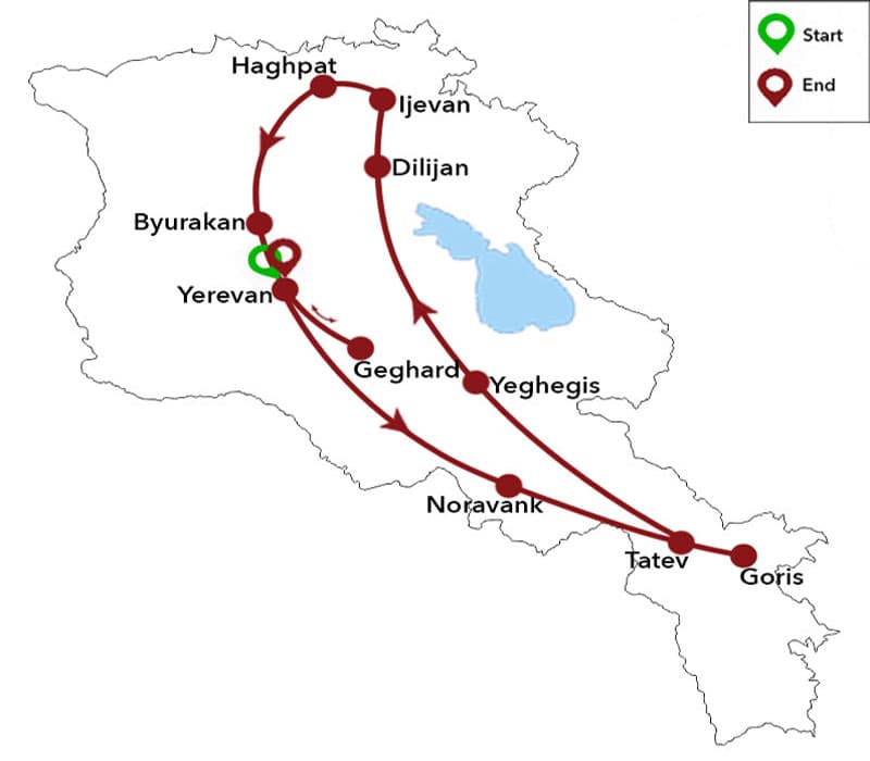 Trip map