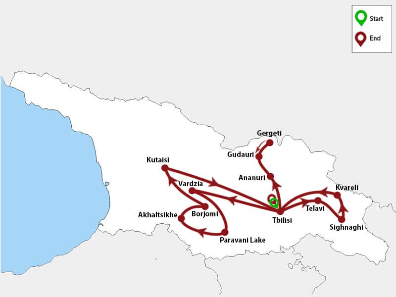 Trip map