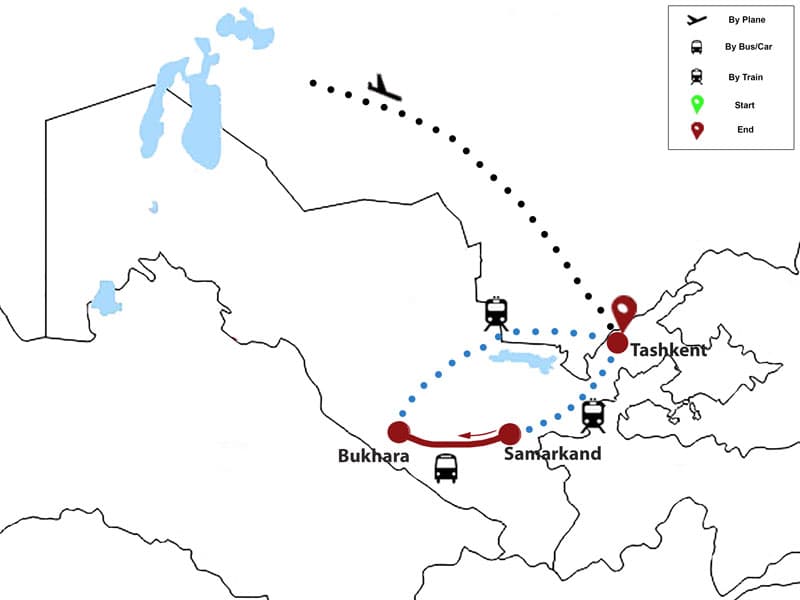 Trip map