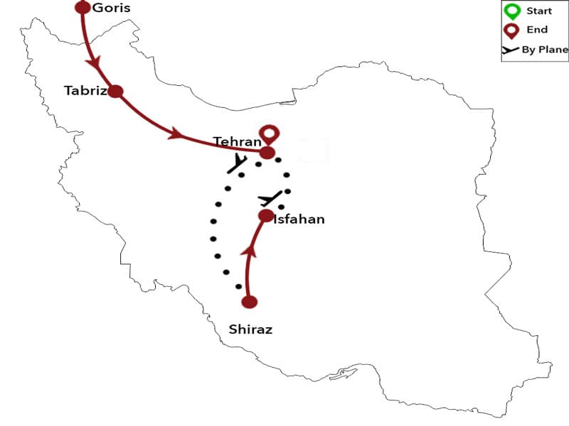 Trip map