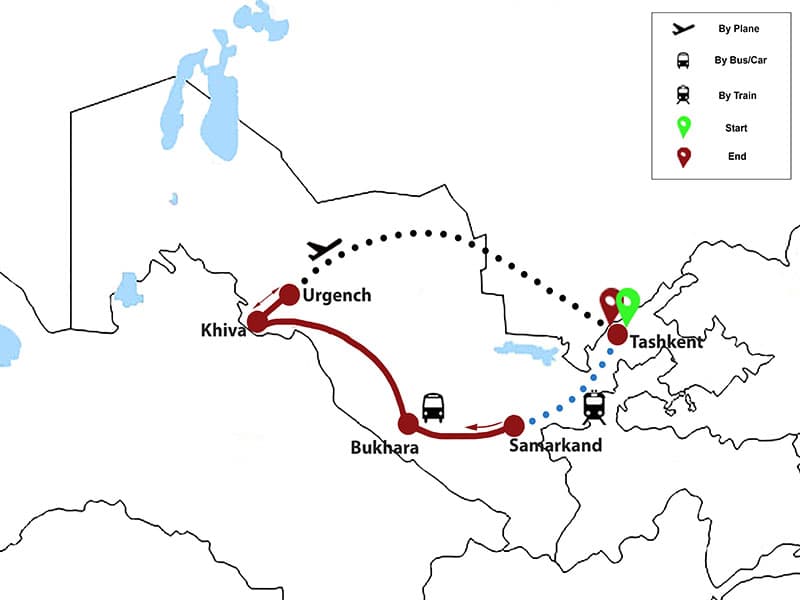 Trip map