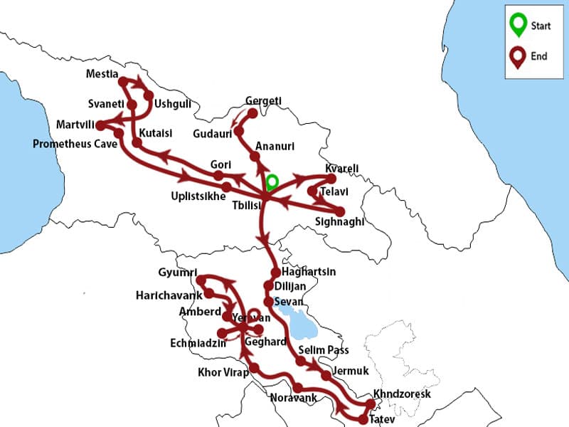 Trip map