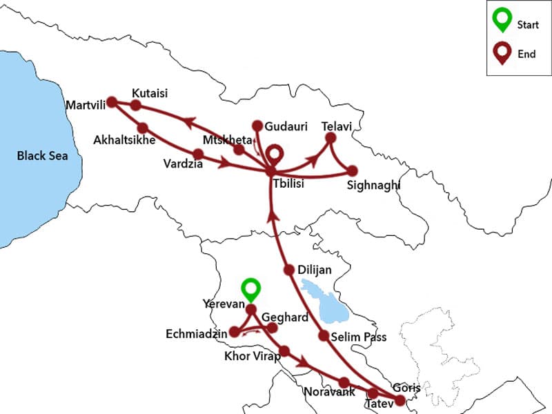 Trip map