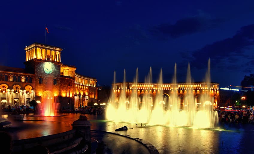 The Republic Square of Yerevan